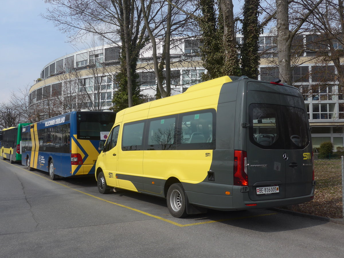 (224'050) - STI Thun - Nr. 5/BE 861'005 - Mercedes am 9. M�rz 2021 bei der Schiffl�ndte Thun
