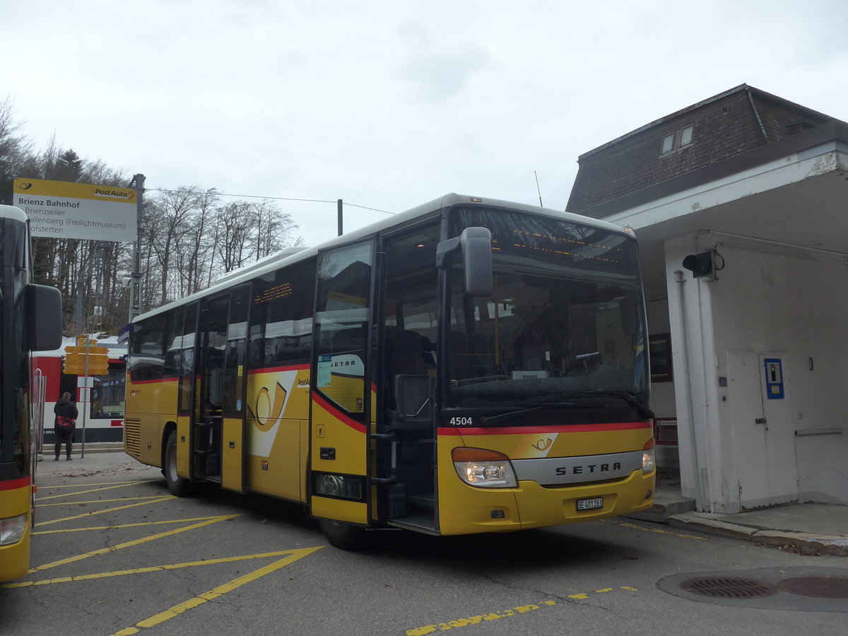 (224'127) - PostAuto Bern - BE 401'263 - Setra (ex AVG Meiringen Nr. 63) am 13. M�rz 2021 auf dem Br�nigpass