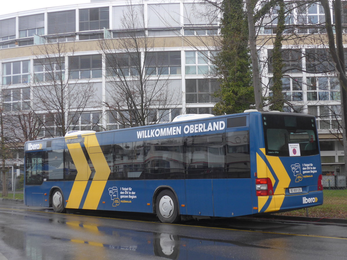 (224'354) - STI Thun - Nr. 128/BE 800'128 - MAN am 27. M�rz 2021 bei der Schiffl�ndte Thun
