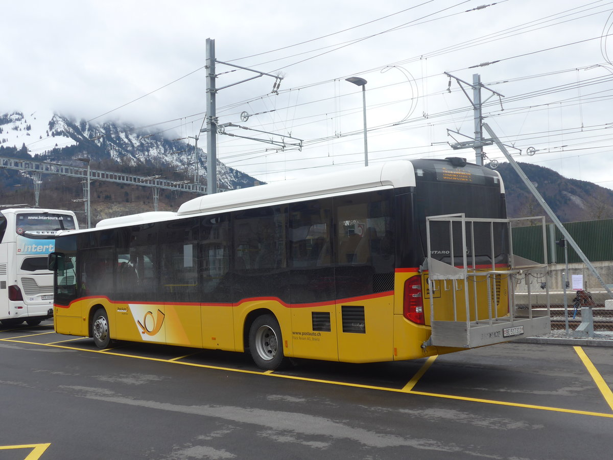 (224'411) - Fl�ck, Brienz - Nr. 4/BE 517'311 - Mercedes am 27. M�rz 2021 beim Bahnhof Stansstad