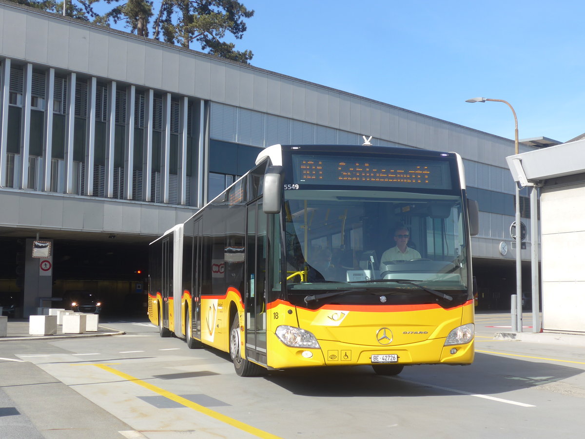 (224'620) - Steiner, Ortschwaben - Nr. 18/BE 42'726 - Mercedes am 29. M�rz 2021 in Bern, Postautostation