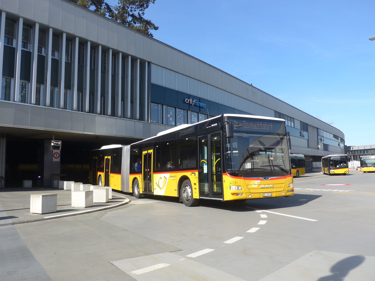 (224'634) - Steiner, Ortschwaben - Nr. 4/BE 48'148 - MAN am 29. M�rz 2021 in Bern, Postautostation