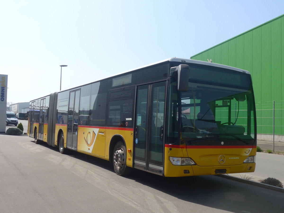 (224'753) - CarPostal Ouest - PID 4608 - Mercedes (ex PostAuto Graub�nden) am 2. April 2021 in Kerzers, Interbus
