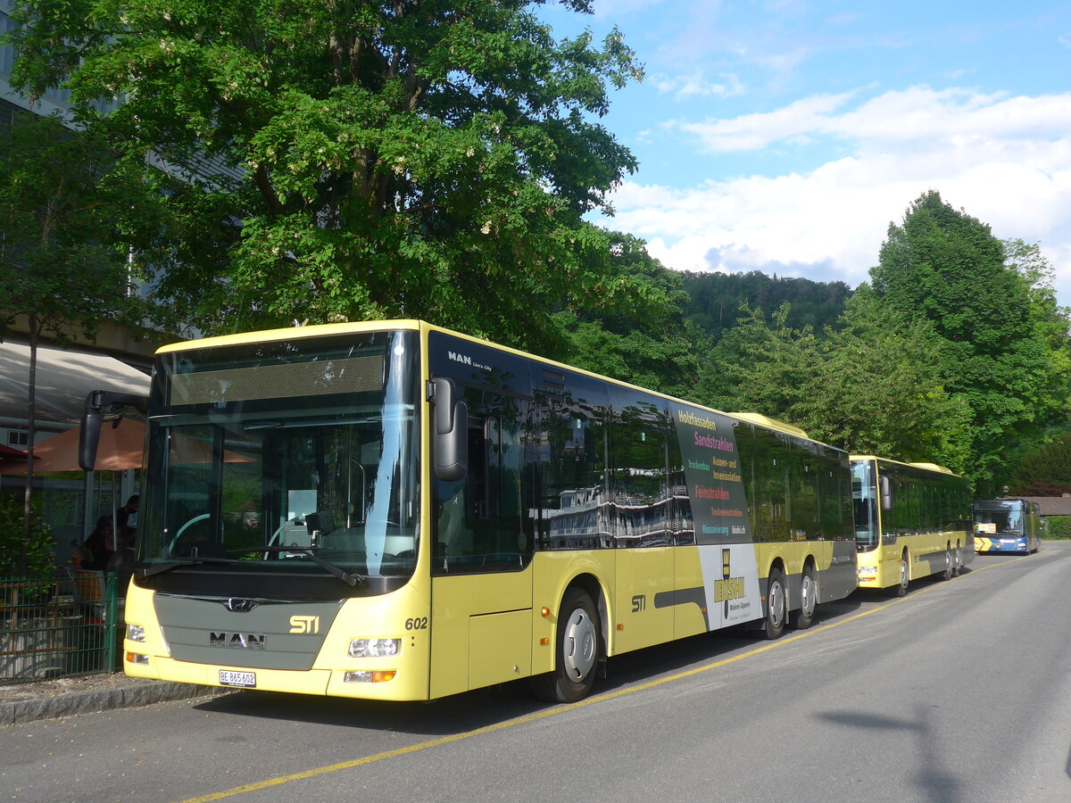 (225'809) - STI Thun - Nr. 602/BE 865'602 - MAN am 10. Juni 2021 bei der Schiffl�ndte Thun