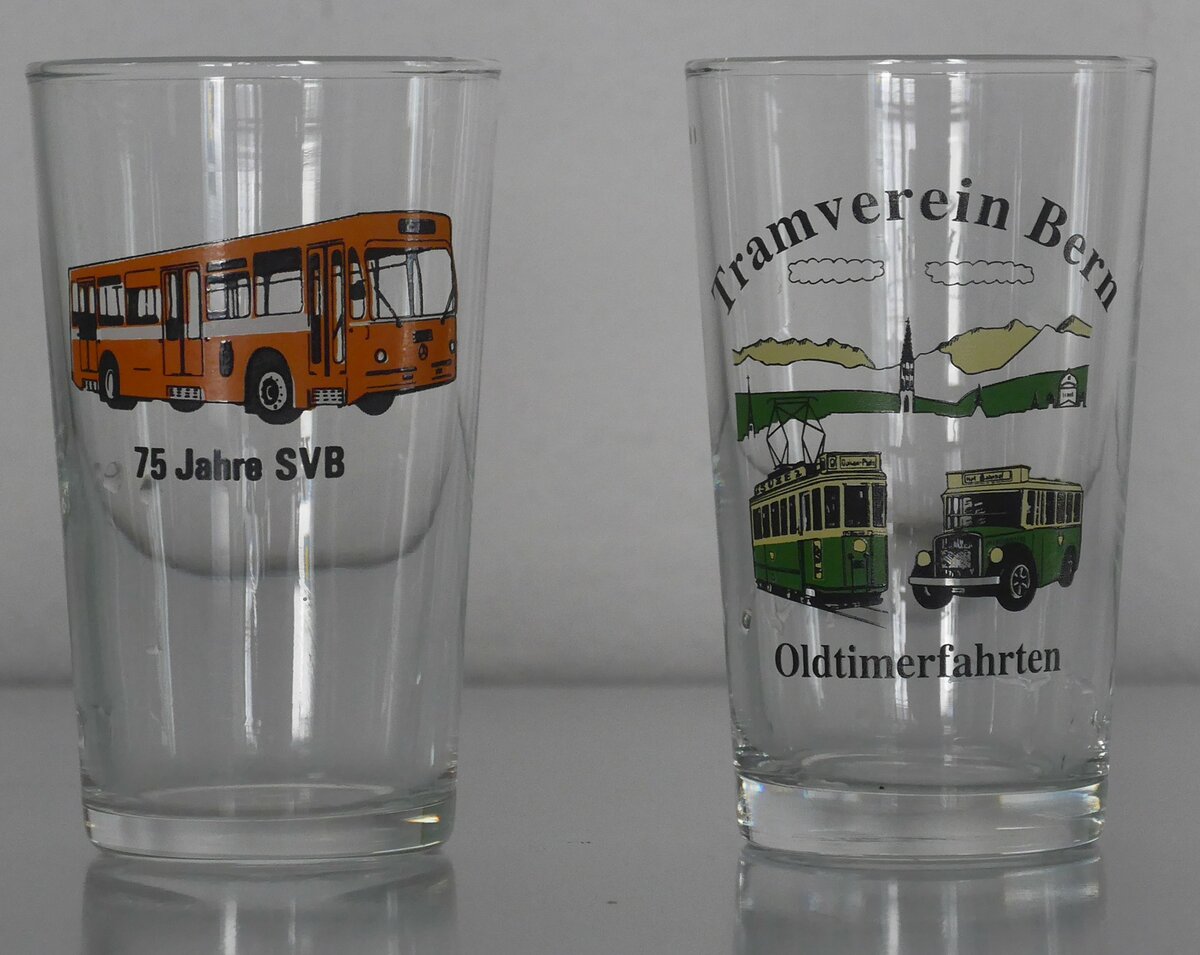 (226'055) - Gl�ser von 75 Jahre SVB und Tramverein Bern am 27. Juni 2021 in Thun