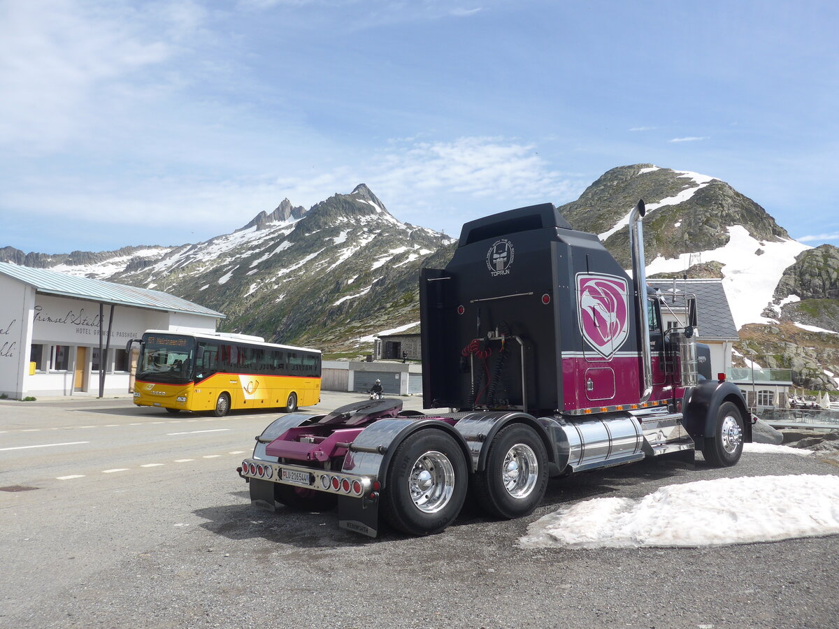 (226'104) - PostAuto Bern - BE 474'688 - Iveco am 3. Juli 2021 in Grimsel, Passh�he