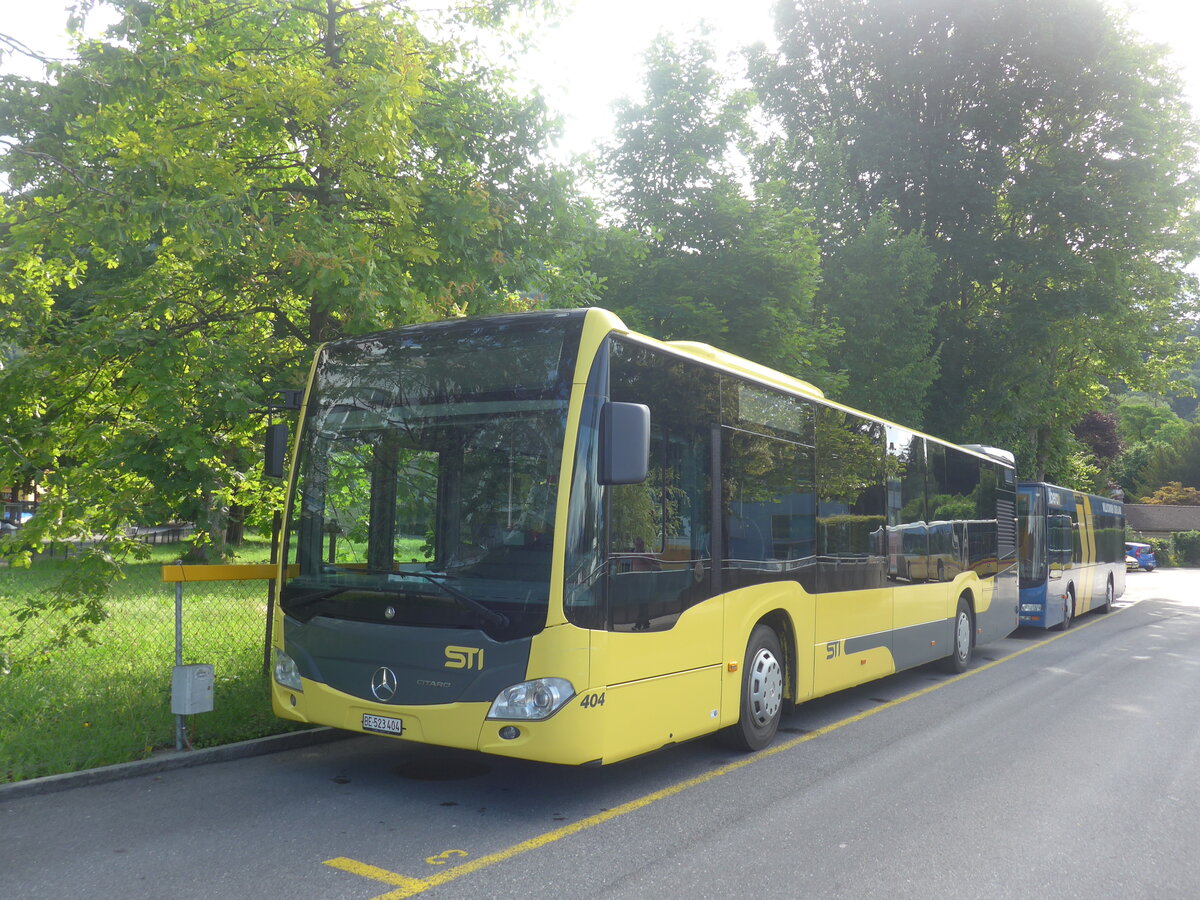 (226'295) - STI Thun - Nr. 404/BE 523'404 - Mercedes am 11. Juli 2021 bei der Schiffl�ndte Thun