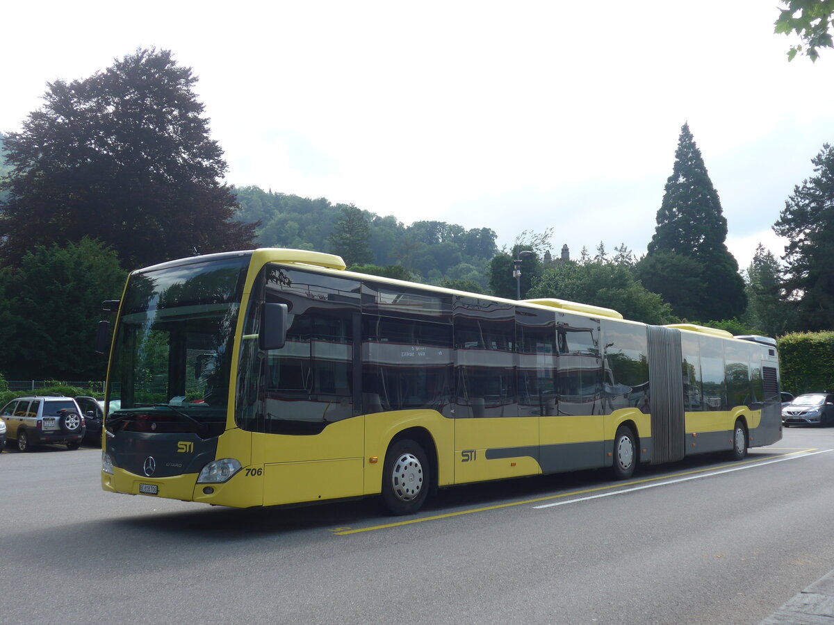 (226'571) - STI Thun - Nr. 706/BE 818'706 - Mercedes am 18. Juli 2021 bei der Schiffl�ndte Thun