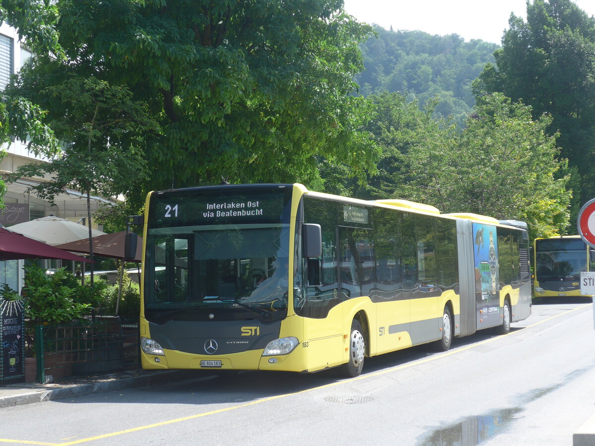 (226'574) - STI Thun - Nr. 183/BE 804'183 - Mercedes am 18. Juli 2021 bei der Schiffl�ndte Thun