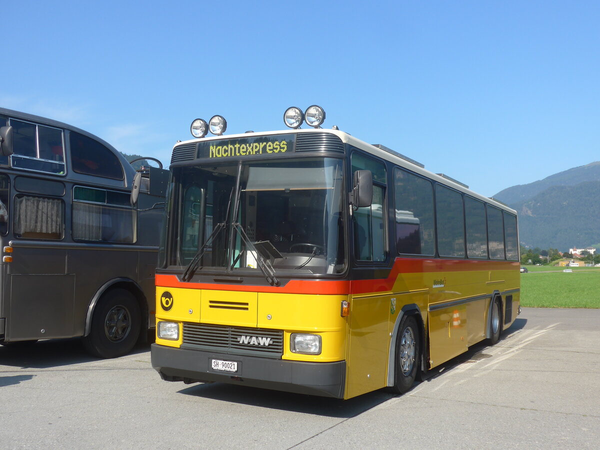 (227'380) - B�chi, Bussnang - SH 90'021 - NAW/Hess (ex K�ng, Beinwil; ex Voegtlin-Meyer, Brugg Nr. 79) am 21. August 2021 in Interlaken, Flugplatz