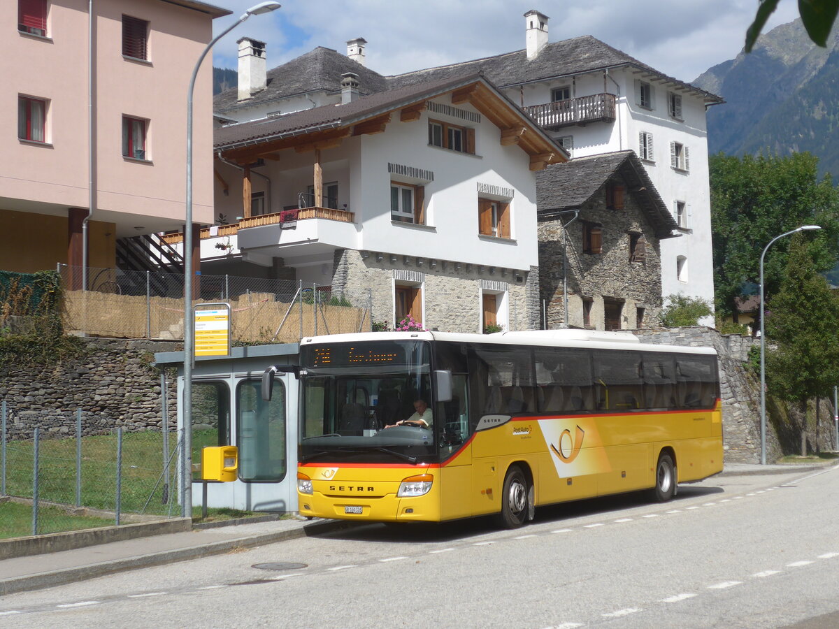 (227'950) - PostAuto Graub�nden - GR 160'326 - Setra (ex AutoPostale Ticino) am 11. September 2021 in Mesocco, Stazione