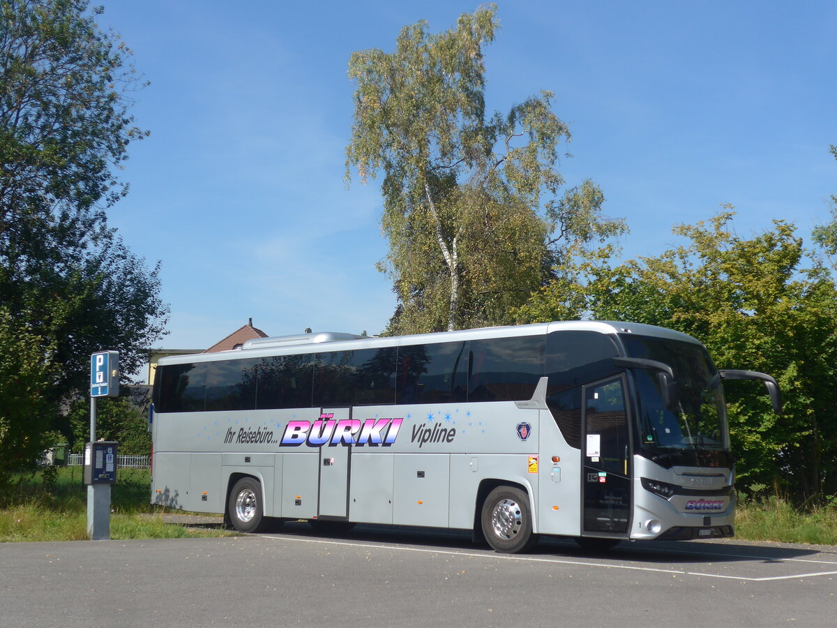 (228'025) - B�rki, B�riswil - Nr. 1/BE 391'755 - Scania am 13. September 2021 in Thun, Scherzligen/Schadau