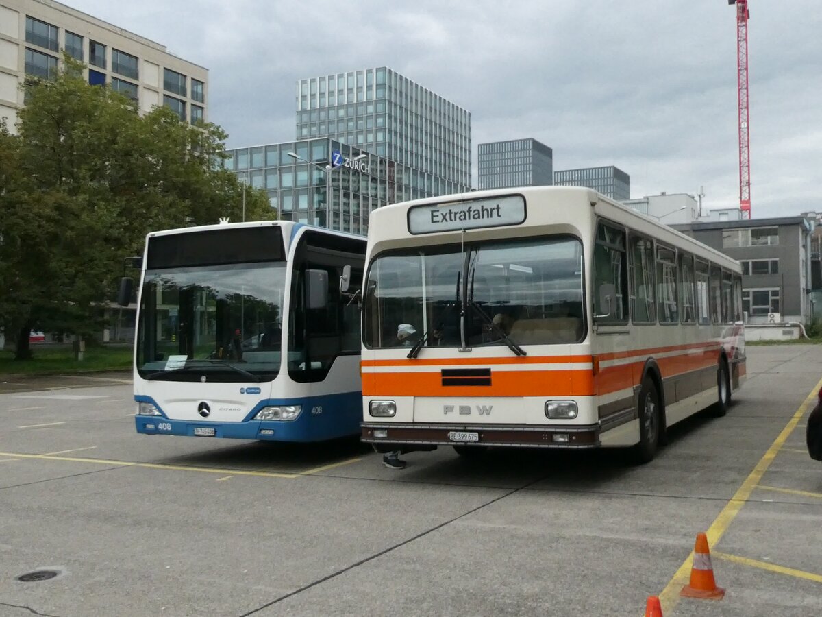 (228'335) - Wegm�ller, M�nsingen - BE 399'675 - FBW/R&J (ex Bamert, Wollerau) am 26. September 2021 in Z�rich, VBZ-Garage Hardau