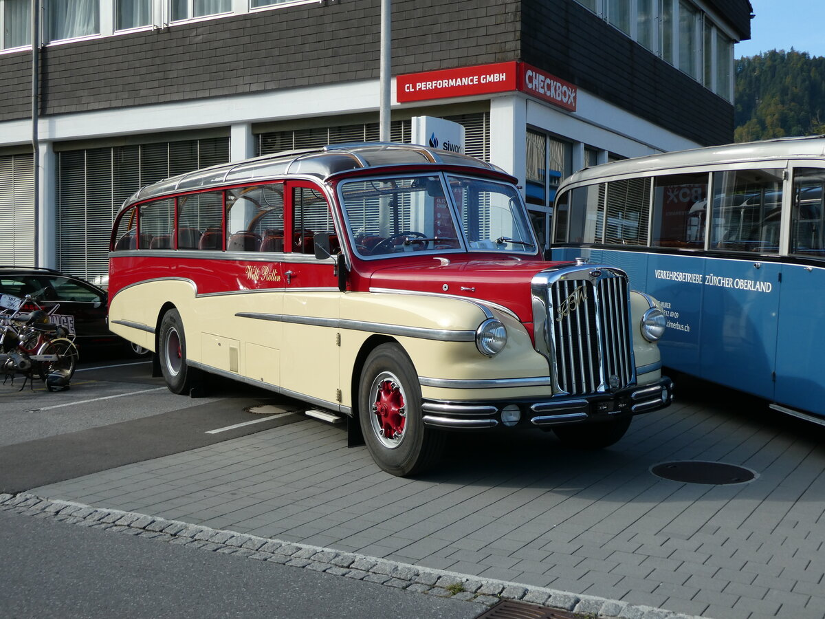 (228'496) - R�llin, Hirzel - FBW/FHS (ex Fl�ckiger, Rickenbach; ex Rieben, Aesch; ex Pfister, Th�rnen) am 2. Oktober 2021 in N�fels, FBW-Museum