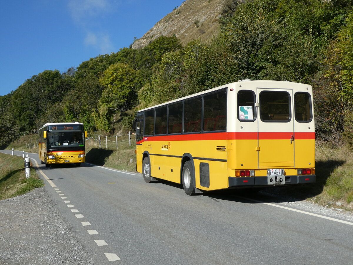 (228'748) - TSAR, Sierre - VS 64'315 - Setra + Oser, B�rchen - VS 93'575 - NAW/Lauber (ex Epiney, Ayer) am 10. Oktober 2021 bei Vercorin