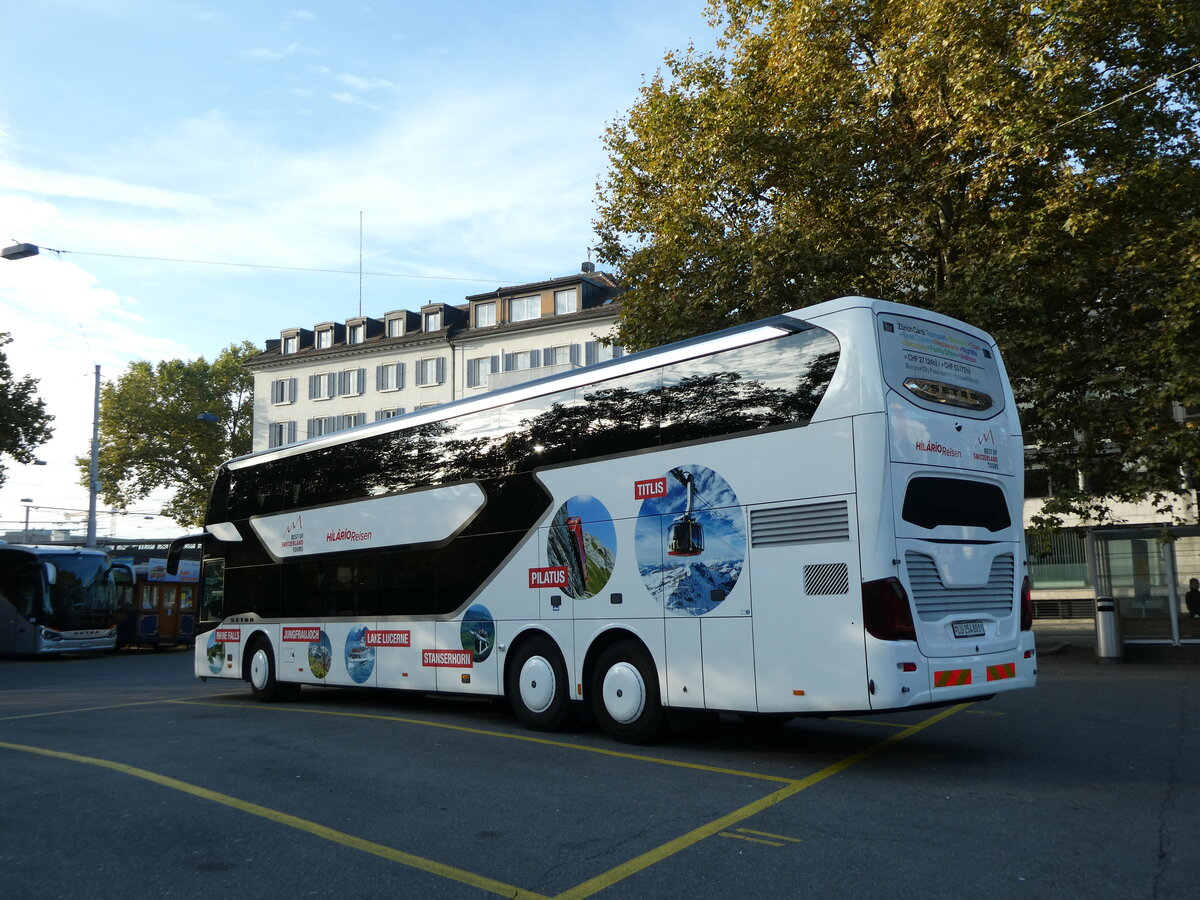 (229'222) - Hil�rio, Sch�tz - LU 254'801 - Setra am 15. Oktober 2021 in Z�rich, Sihlquai