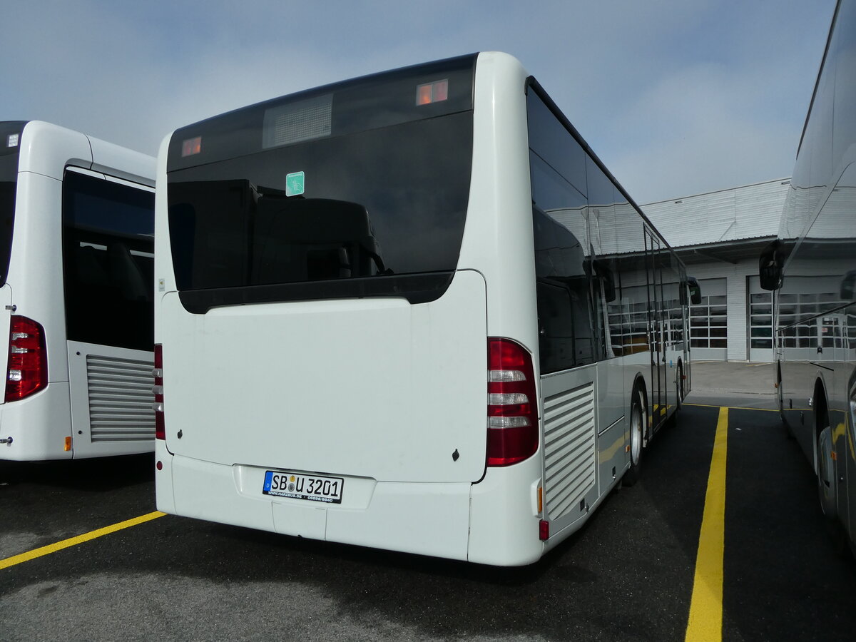 (229'947) - Aus Deutschland: Harzbus, Saarbr�cken - SB-U 3201 - Mercedes (ex DRB Ingoldstadt) am 31. Oktober 2021 in Kerzers, Interbus