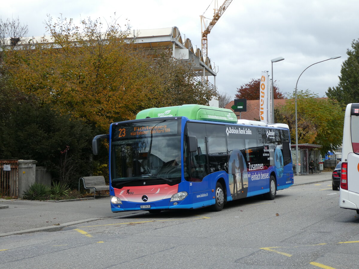 (230'152) - BGU Grenchen - Nr. 30/SO 29'435 - Mercedes am 8. November 2021 beim Bahnhof Grenchen S�d