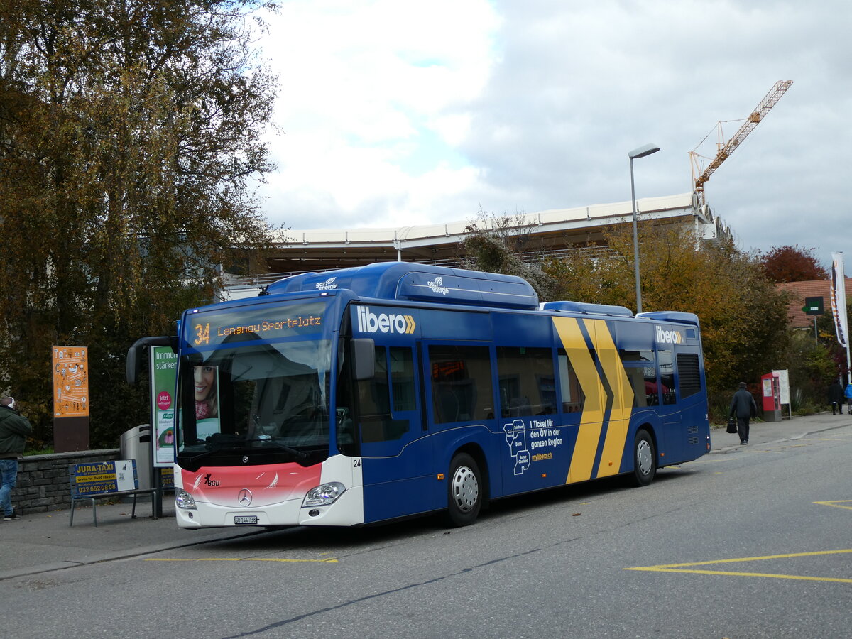 (230'155) - BGU Grenchen - Nr. 24/SO 144'738 - Mercedes am 8. November 2021 beim Bahnhof Grenchen S�d