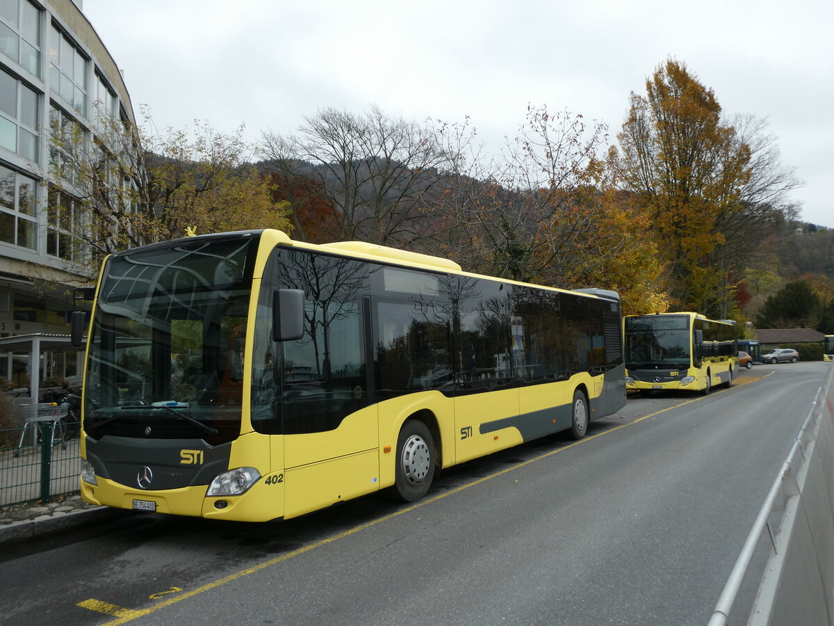 (230'771) - STI Thun - Nr. 402/BE 754'402 - Mercedes am 15. November 2021 bei der Schiffl�ndte Thun