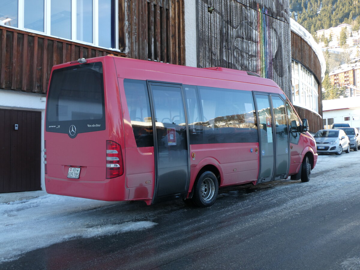 (231'266) - Leysin-Excursions, Leysin - VD 625'785 - Mercedes (ex VZO Gr�ningen Nr. 251) am 14. Dezember 2021 in Leysin, Garage