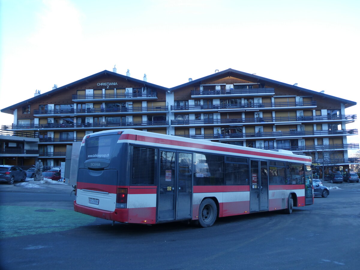 (231'635) - Lathion, Sion - Nr. 26/VS 478'999 - Scania/Hess (ex AAGS Schwyz Nr. 12) am 1. Januar 2022 in Haute-Nendaz, T�l�cabine
