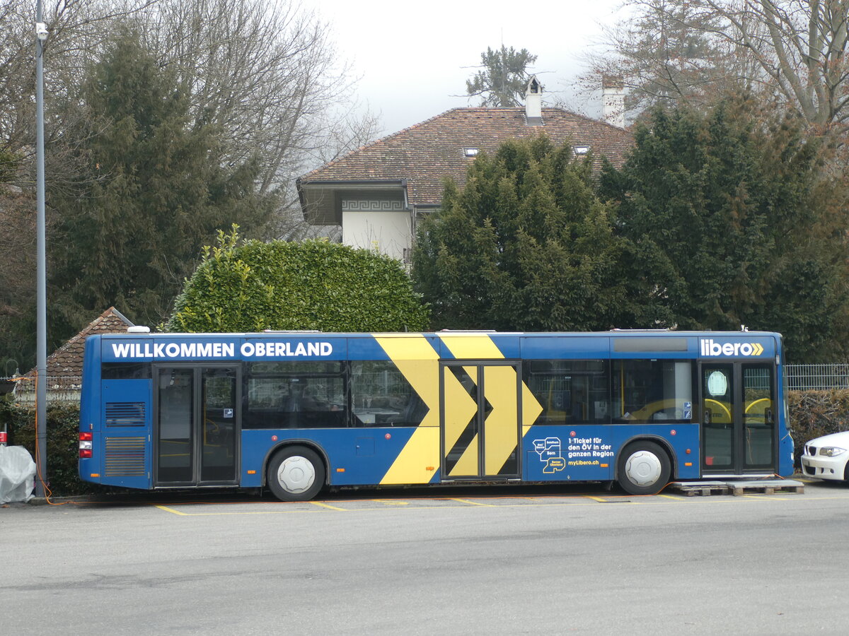 (232'026) - STI Thun - Nr. 128 - MAN am 15. Januar 2022 bei der Schiffl�ndte Thun