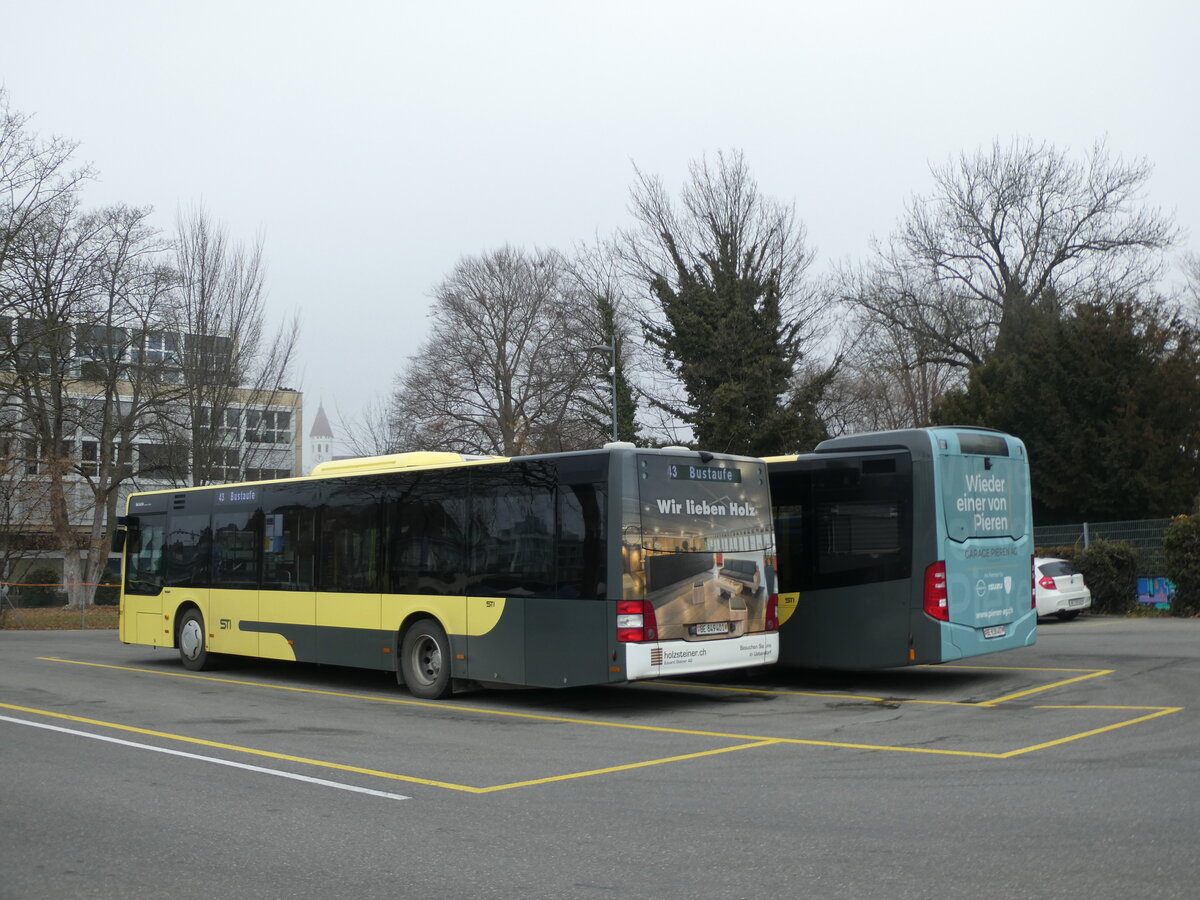 (232'027) - STI Thun - Nr. 401/BE 849'401 - MAN am 15. Januar 2022 bei der Schiffl�ndte Thun