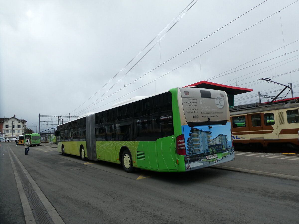 (232'615) - TPC Aigle - Nr. 304/VD 619'147 - Mercedes (ex H�rmann&S�hne, D-Hamburg) am 31. Januar 2022 beim Bahnhof Aigle