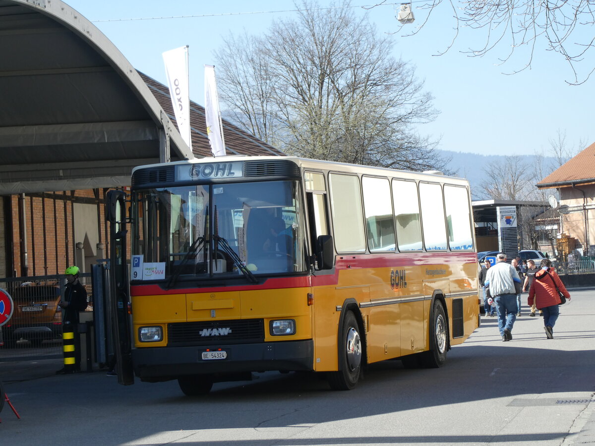 (233'357) - Gohl, Herzogenbuchsee - Nr. 11/BE 54'324 - NAW/Hess (ex Flury, Balm; ex Steiner, Altb�ron Nr. 11) am 3. M�rz 2022 in Thun, Expo