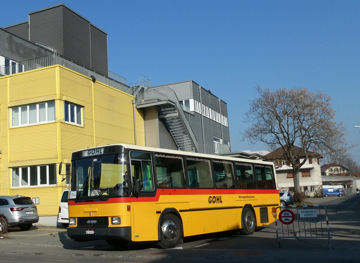 (233'384) - Gohl, Herzogenbuchsee - Nr. 11/BE 54'324 - NAW/Hess (ex Flury, Balm; ex Steiner, Altb�ron Nr. 11) am 6. M�rz 2022 in Thun, Alpenstrasse