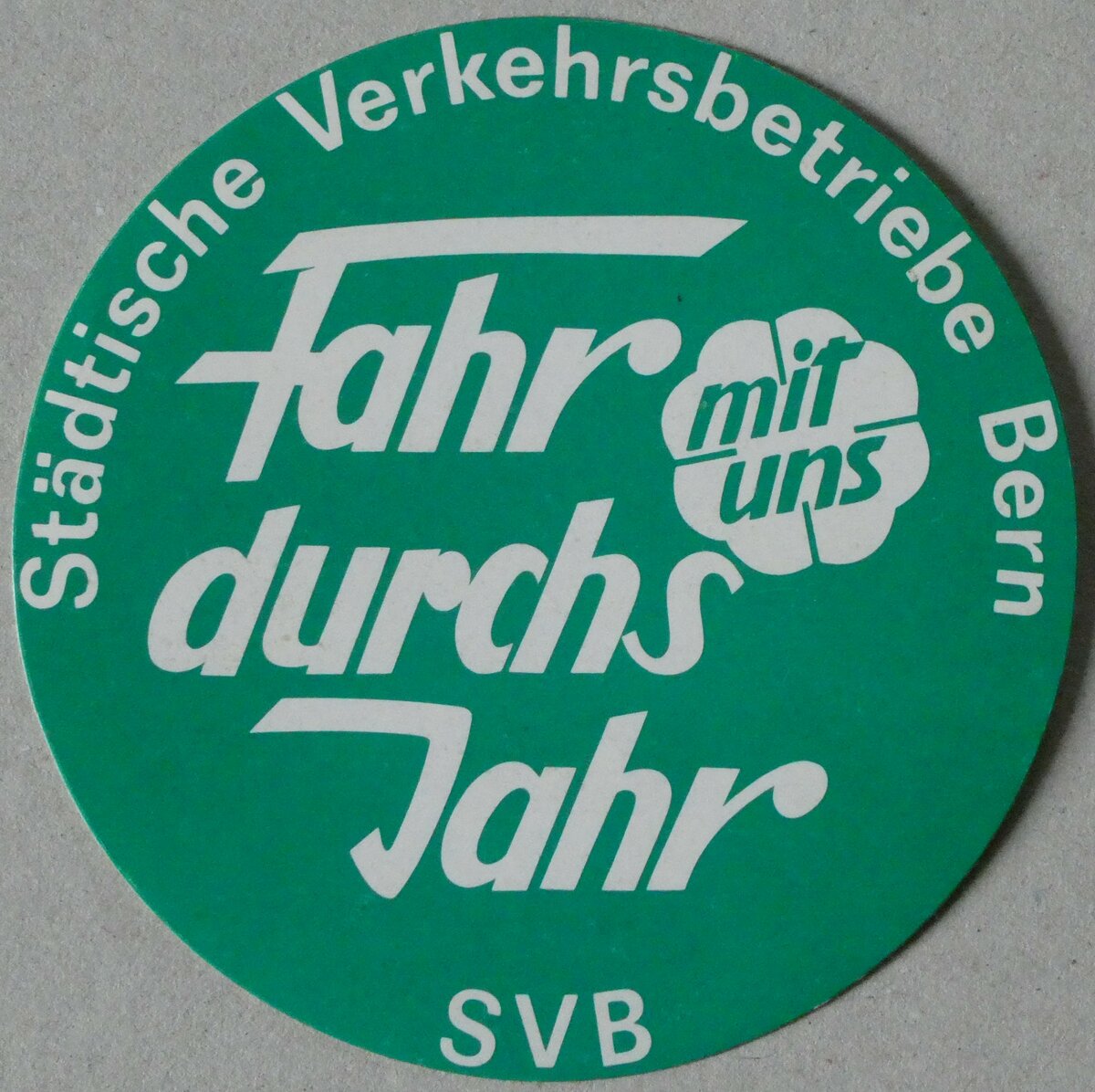 (233'585) - SVB-Kleber f�r Fahr mit uns durchs Jahr am 9. M�rz 2022