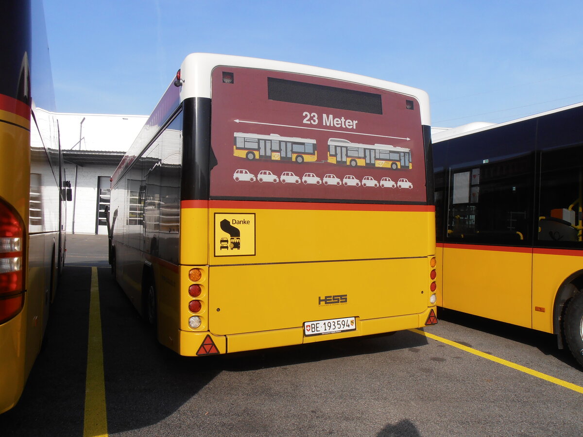 (233'864) - PostAuto Bern - BE 193'594 - Lanz+Marti/Hess Personenanh�nger (ex Klopfstein, Laupen) am 12. M�rz 2022 in Kerzers, Interbus