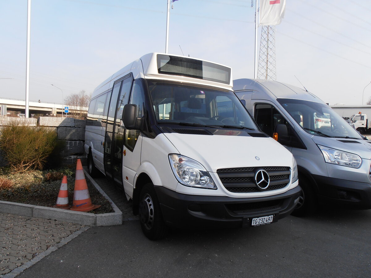 (233'870) - Eurobus, Arbon - TG 232'497 - Mercedes am 12. M�rz 2022 in Kerzers, Interbus