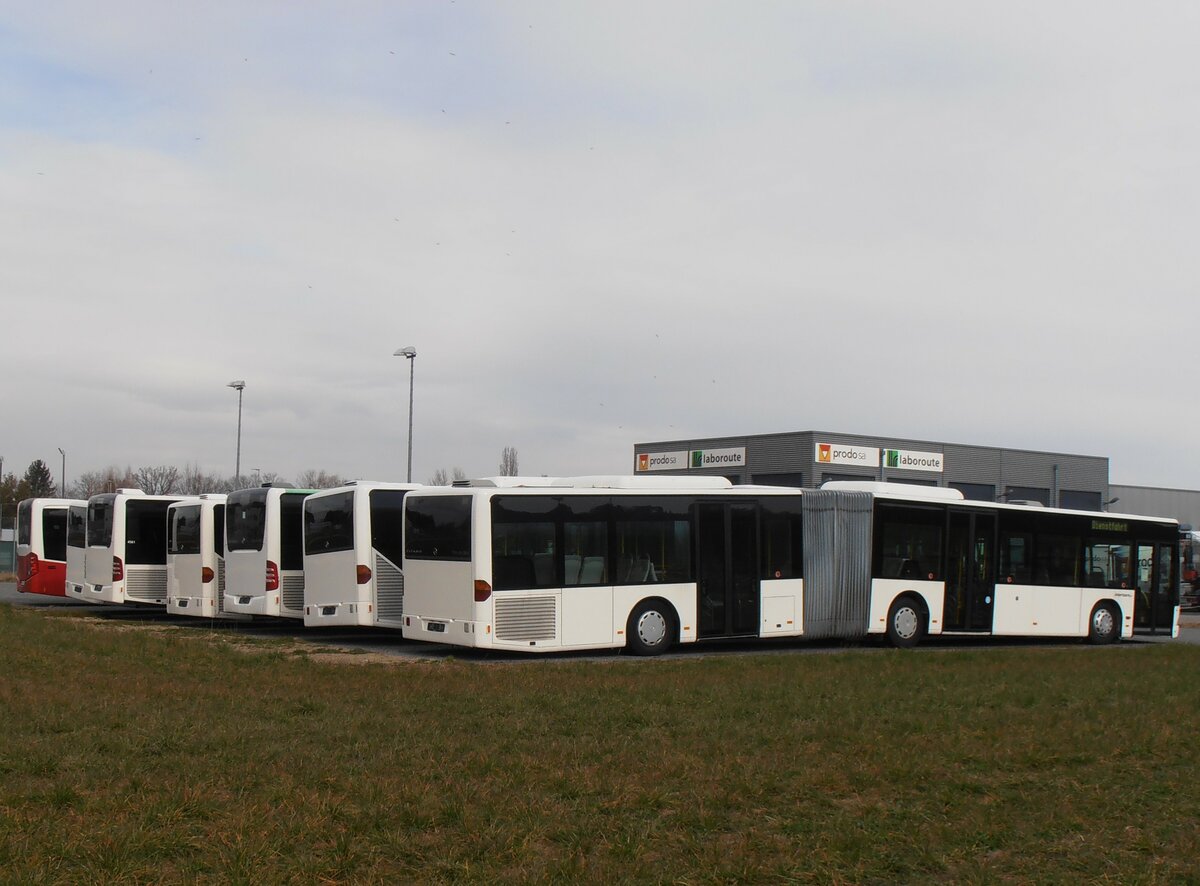 (233'901) - Intertours, Domdidier - Nr. 460 - Mercedes (ex Nr. 204; ex Nr. 1; ex ARAG Ruswil; ex Schneider, Ermenswil Nr. 7) am 13. M�rz 2022 in Domdidier, Garage