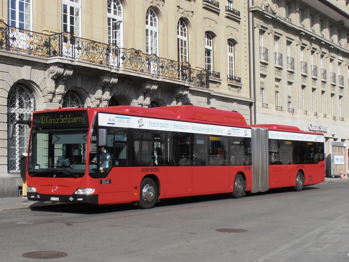 (234'128) - Bernmobil, Bern - Nr. 864/BE 671'864 - Mercedes am 28. M�rz 2022 in Bern, Bundesplatz