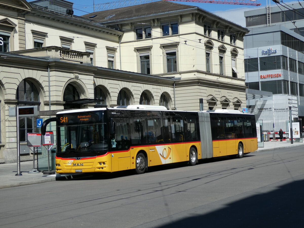 (234'338) - PostAuto Z�rich - Nr. 387/ZH 204'292 - MAN am 10. April 2022 beim Hauptbahnhof Winterthur