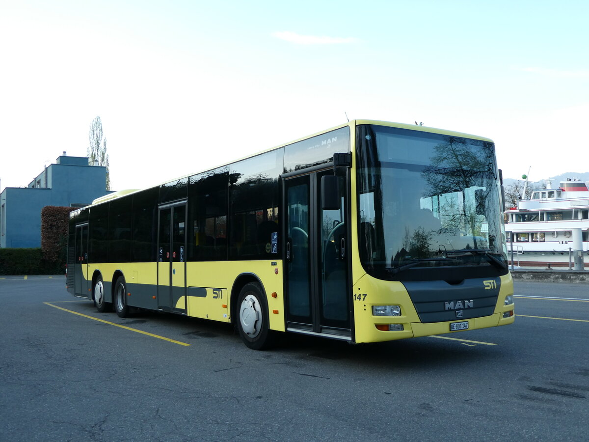 (234'628) - STI Thun - Nr. 147/BE 801'147 - MAN am 16. April 2022 bei der Schiffl�ndte Thun