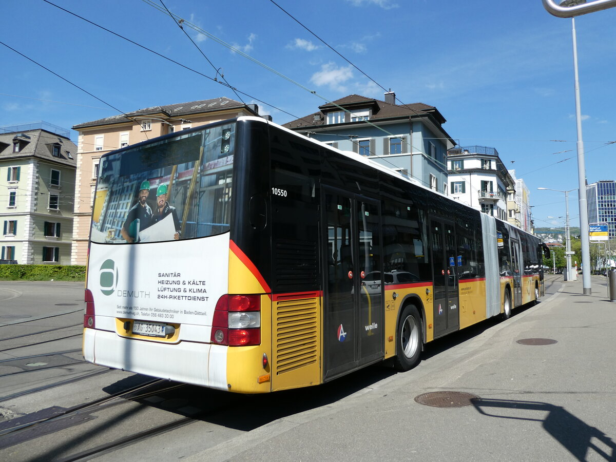 (235'065) - Steffen, Remetschwil - Nr. 73/AG 35'043 - MAN am 2. Mai 2022 beim Bahnhof Z�rich-Wiedikon