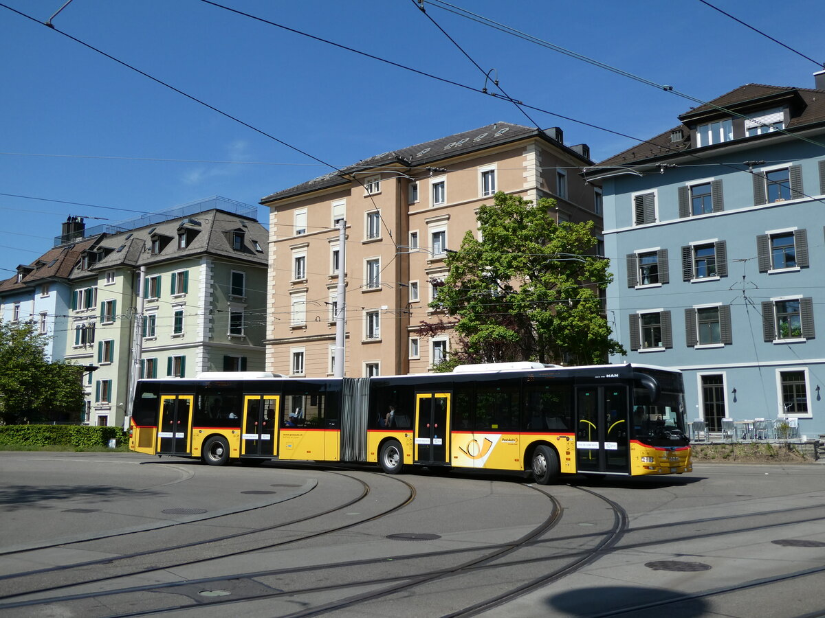 (235'068) - Stutz, Jonen - Nr. 343/AG 177'767 - MAN am 2. Mai 2022 beim Bahnhof Z�rich-Wiedikon