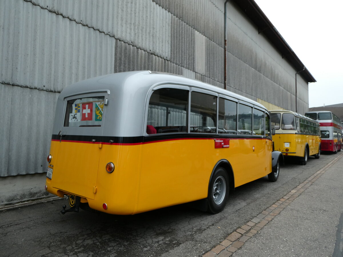 (235'276) - Zollikofer, Berg - TG 16'881 - Saurer/H�nni (ex Reusser, Thun; ex Kontiki, Wettingen; ex Nussbaumer, Ganterschwil) am 7. Mai 2022 in Attikon, Wegm�ller