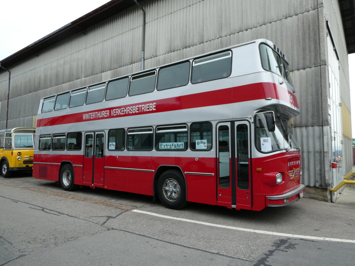 (235'298) - WV Winterthur - Nr. 601/ZH 203'738 - B�ssing (ex Nr. 201; ex Amt f�r Luftverkehr, Z�rich Nr. 47; ex Swissair, Z�rich Nr. 23) am 7. Mai 2022 in Attikon, Wegm�ller