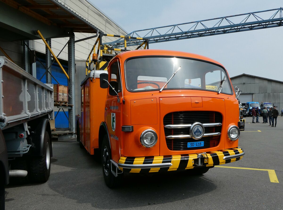 (235'354) - VBSG St. Gallen - SG 418 - Saurer am 7. Mai 2022 in Attikon, Wegm�ller