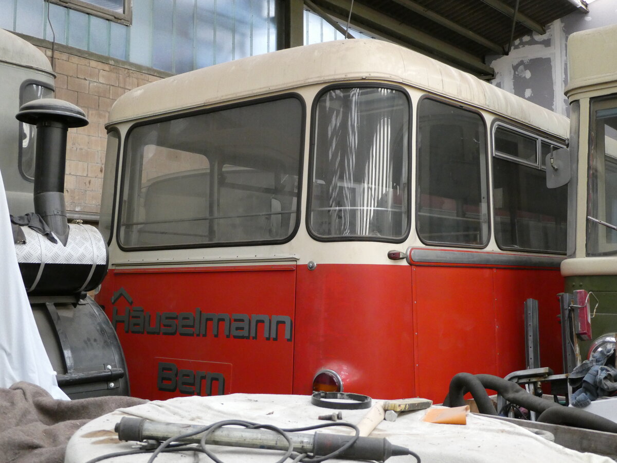(235'624) - L�thi, R�fenacht - FBW/R&J (ex H�uselmann, Bern Nr. 27; ex AFA Adelboden Nr. 24; ex Steiner, Meikirch Nr. 1) am 15. Mai 2022 in Oberburg, Ziegelgut (Teilaufnahme)