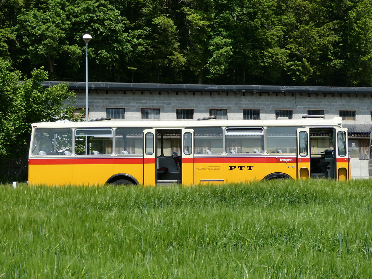 (235'678) - Gast, Reutigen - BE 113'160 - Saurer/T�scher (ex HPTrans, Thusis; ex Mauerhofer, Worb; ex Erni, Schupfart Nr. 3; ex P 24'636) am 15. Mai 2022 in Alchenstorf, Wil