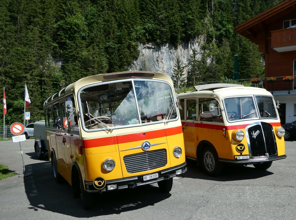(237'655) - Schmid, Th�rishaus - Nr. 9/BE 26'105 - Saurer/R&J (ex Geiger, Adelboden Nr. 9) am 26. Juni 2022 auf der Griesalp