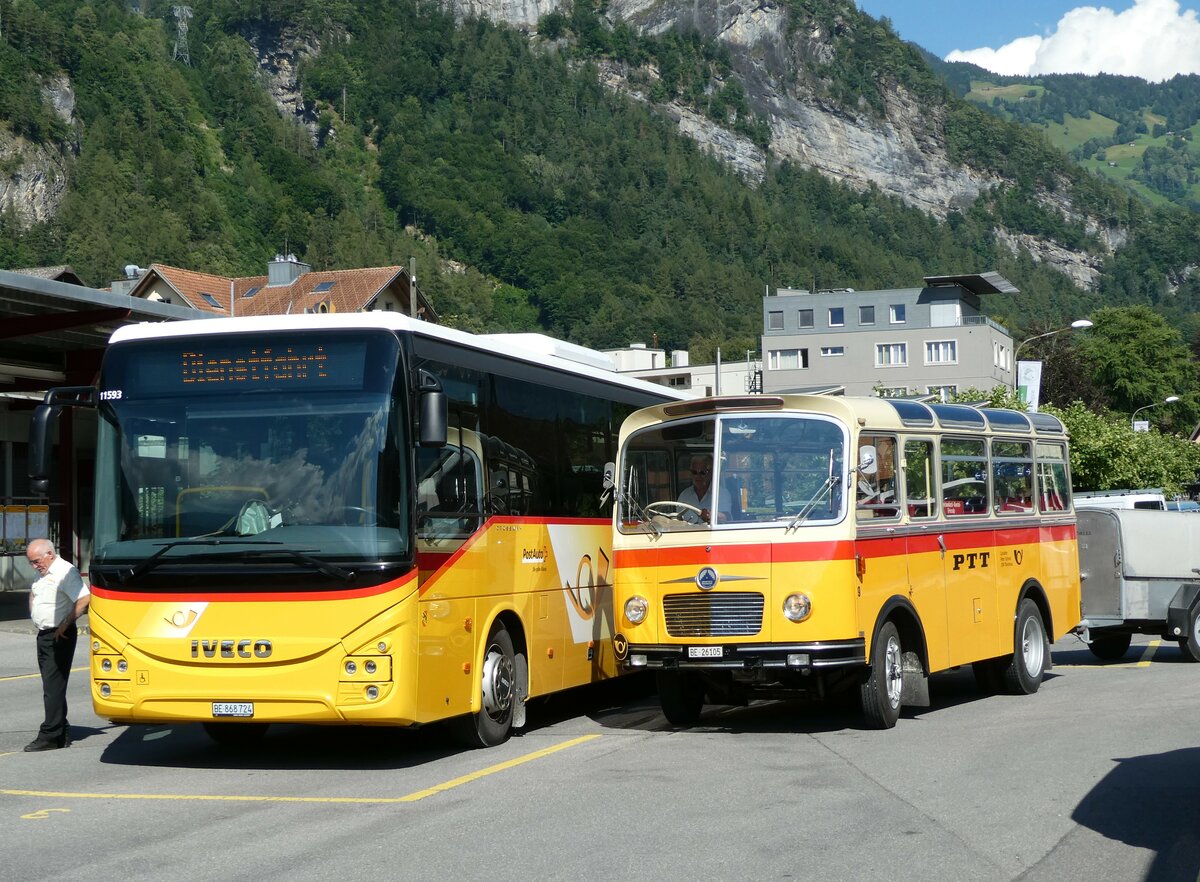 (237'999) - Schmid, Th�rishaus - Nr. 9/BE 26'105 - Saurer/R&J (ex Geiger, Adelboden Nr. 9) am 10. Juli 2022 in Meiringen, Postautostation