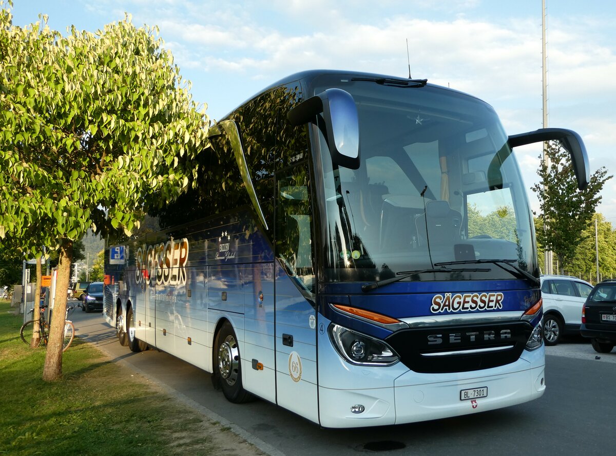 (238'060) - S�gesser, Wintersingen - Nr. 4/BL 7301 - Setra am 15. Juli 2022 in Thun, Strandbad