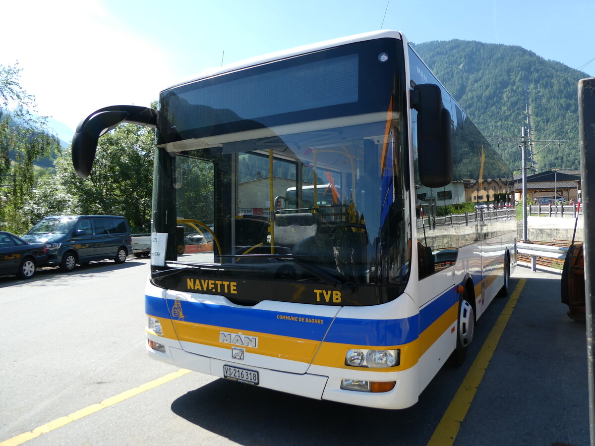(238'100) - TMR Martigny - Nr. 111/VS 216'318 - MAN/G�ppel am 16. Juli 2022 in Orsi�res, Garage