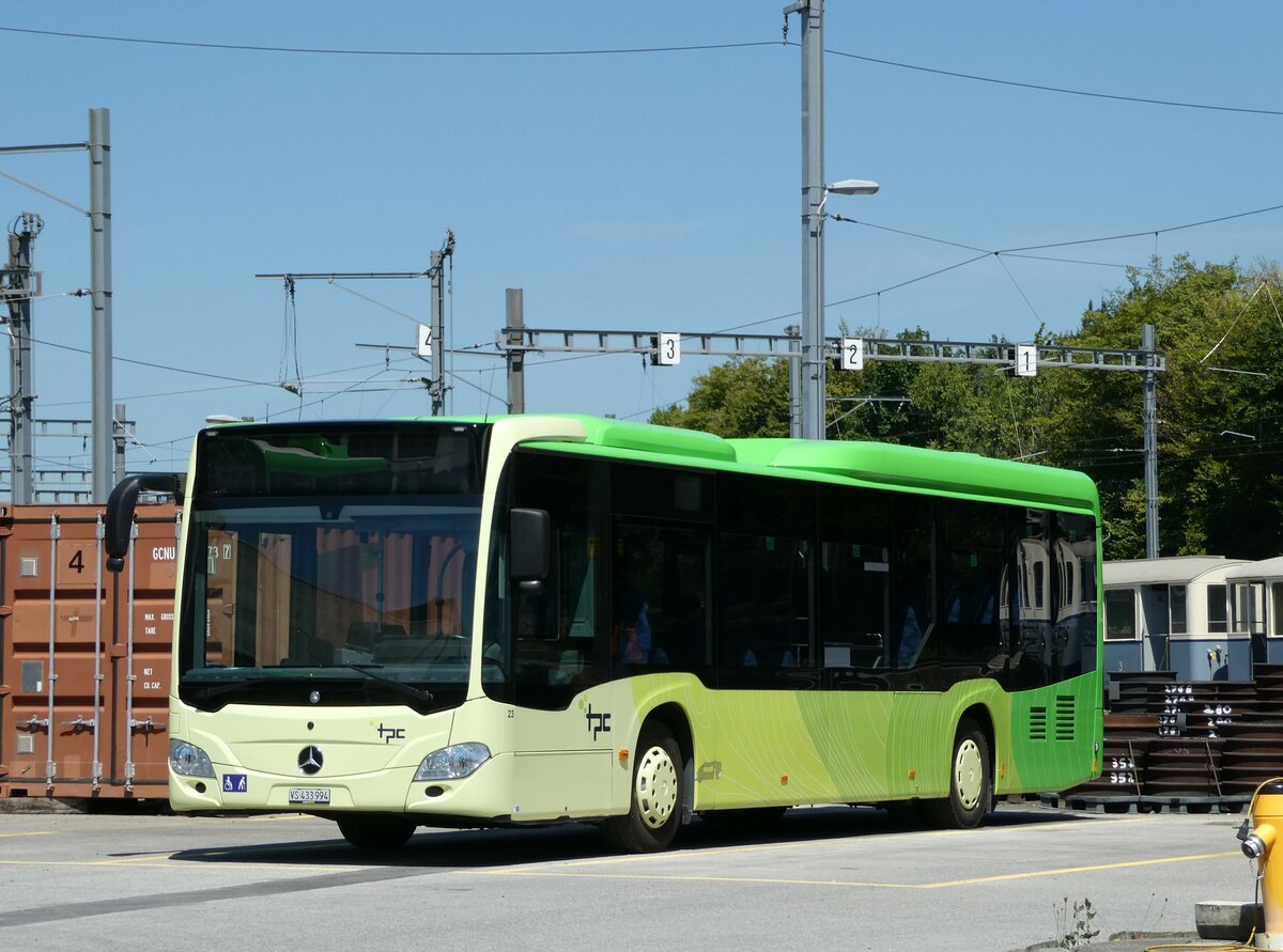 (238'123) - TPC Aigle - Nr. 23/VS 433'994 - Mercedes (ex M�ller, D-Biblis) am 16. Juli 2022 in Aigle, D�p�t